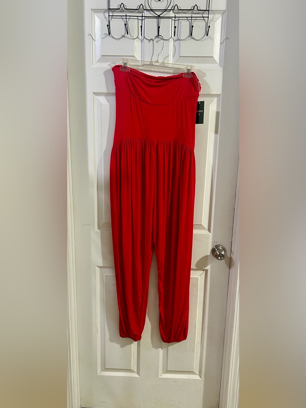 NWT Halara Red Women's Jumpsuit - Soft Gathered Waist
